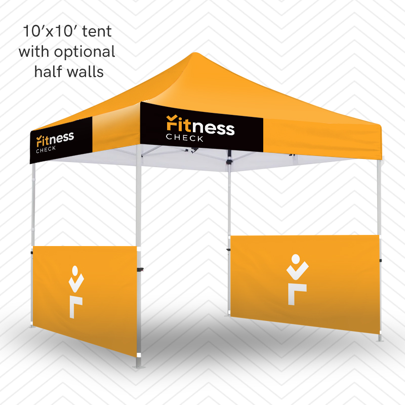 10' x 10' Aluminum Tent - HALF WALL